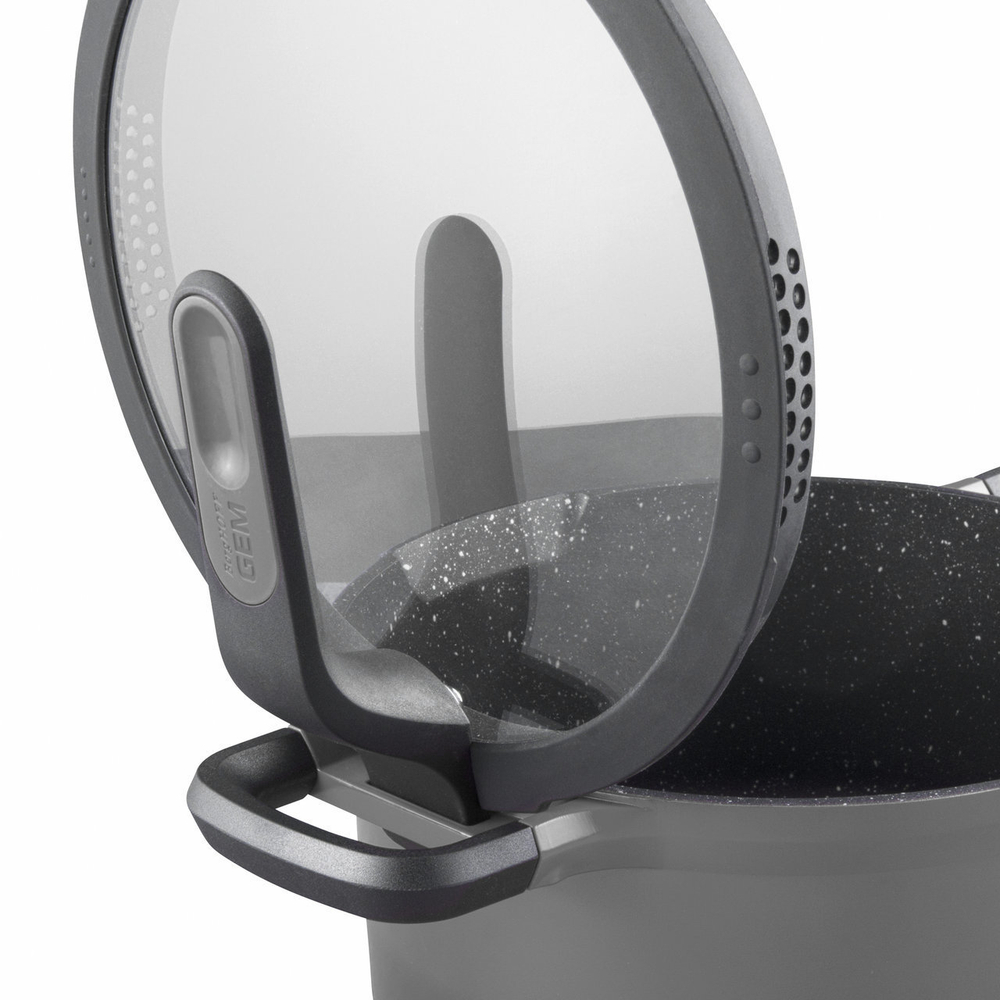 Сотейник с двумя ручками с крышкой 28см 4,6л Gem grey 2307423