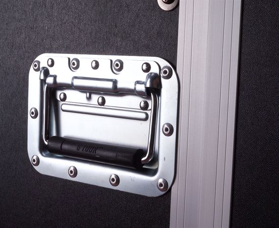 GATOR G-TOUR 10X14 PU - рэковый флайт-кейс, 10U верх,14U низ, на колесах,дерево,черный