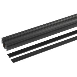 Магнитный трековый шинопровод ЭРА TRM-PC20-300 B встраиваемый для натяжных потолков 3м черный для системы NOVA ver.2 | Магнитный шинопровод и аксессуары