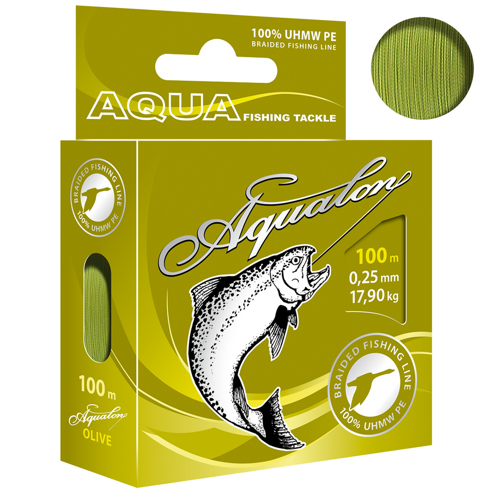 Плетеный шнур рыболовный lon Dark-Green 0,30mm 100m
