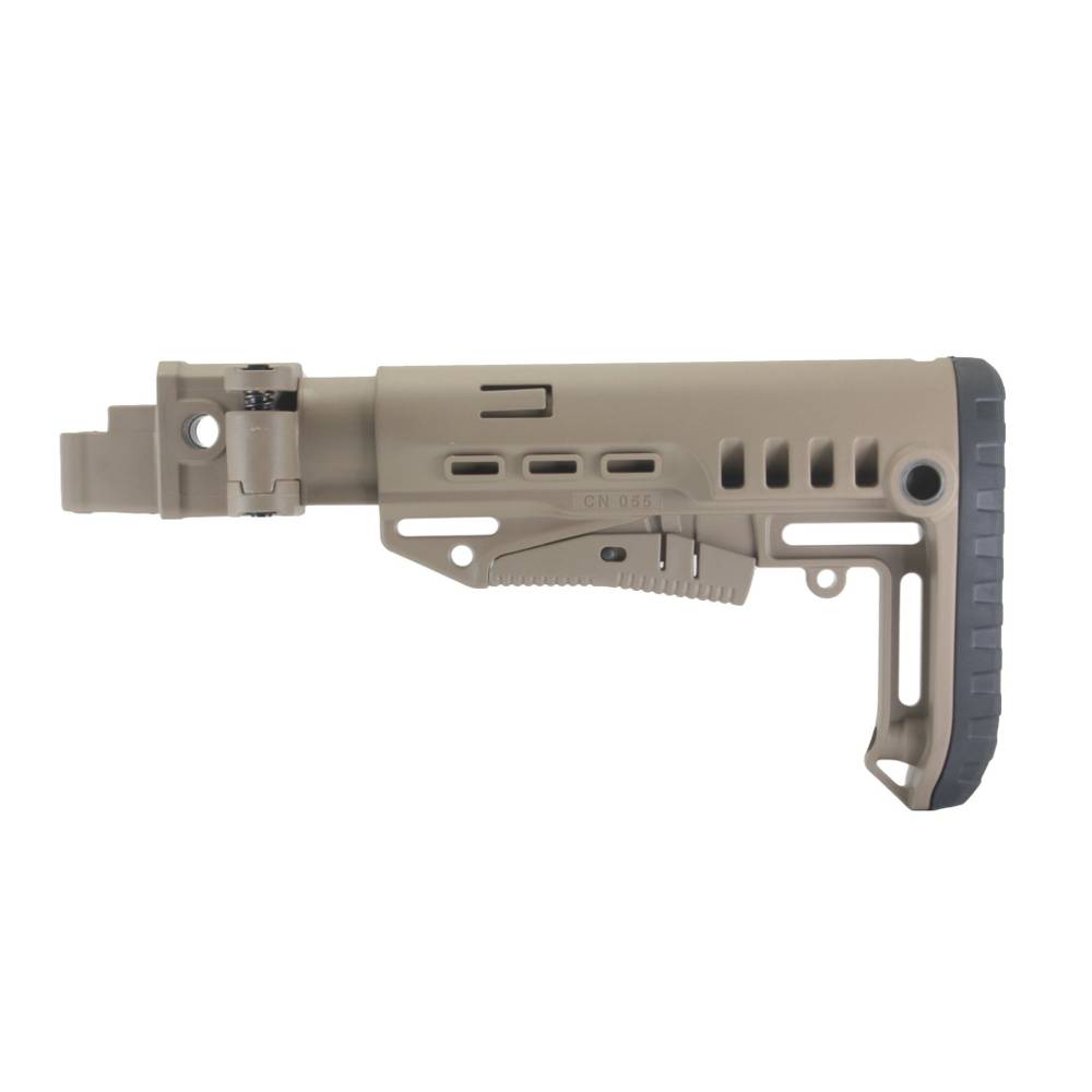 Складной приклад АК-74, DLG Tactical. Черный