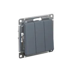 Выключатель трехклавишный Systeme Electric AtlasDesign Грифель ATN000731