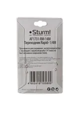 Пневмофитинг наружнюю резьбу 1/4" (папа) на рапид (папа) Sturm! — фото 3