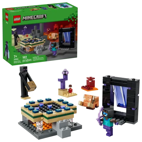 Конструктор LEGO Minecraft 21584 Nether & End Portal Journey
