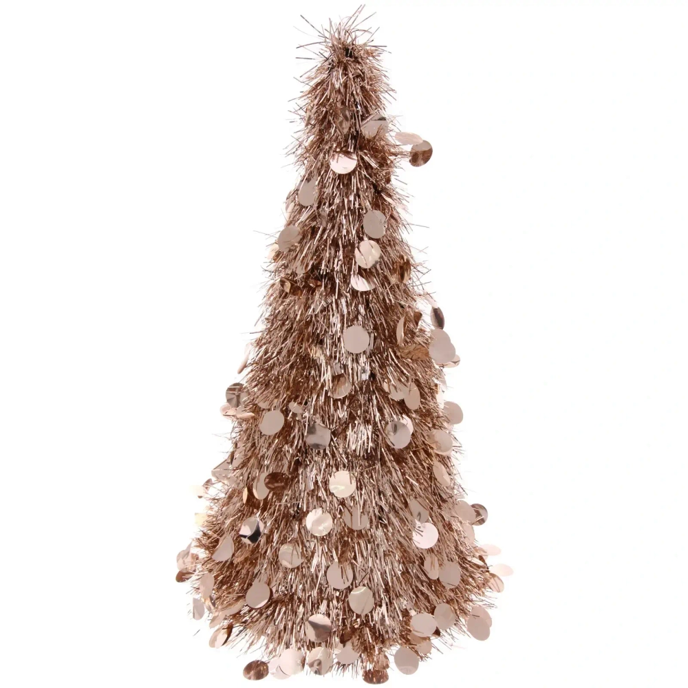 Елка декоративная TINSEL «Изящный блеск» 50 см, Розовое золото