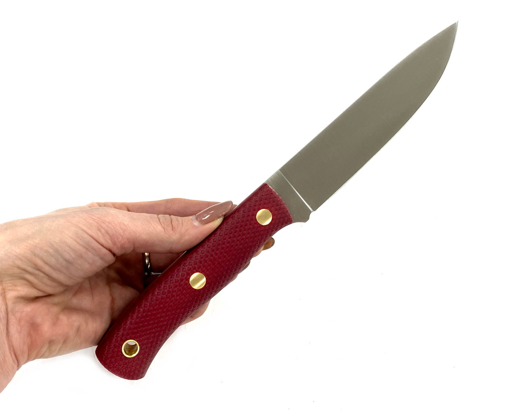 Нож ТКК (2,5), N690, микарта красная, 243.0757