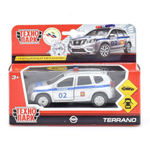 Модель ин. мет. "Nissan Terrano. Полиция" 12см, открыв. двери, коробка SB-17-47-NT(P)-WB (Технопарк)