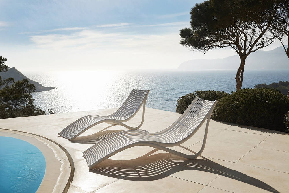 Лежак пластиковый Vondom Ibiza Basic, белый