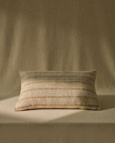 Чехол для подушки Riena бежевого цвета из хлопка и вискозы, 40 x 60 см