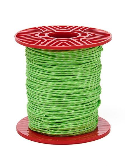 Линь SevenSub Dyneema (Дайнема 1,8 мм, в катушке 50 м, нагрузка 240 кг, ярко-зеленый/белый, цена за 1м)