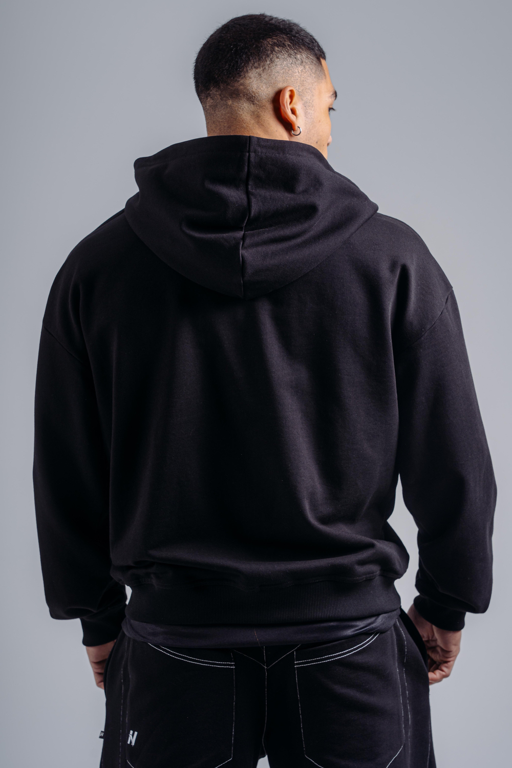 Худи на молнии Zipper Hoodie with Embroidery PRIMAL 884 Черная