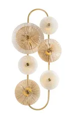 Светильник настенный светодиодный NewRgy W5853P/6 PLATING BRASS, 30 Вт, латунный