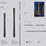 Уличный настенный светодиодный светильник Favourite Sagitta 4045-1W