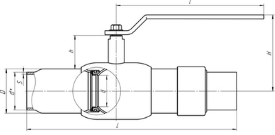 Кран шаровый д/газа ALSO КШИ-80с, РУ16