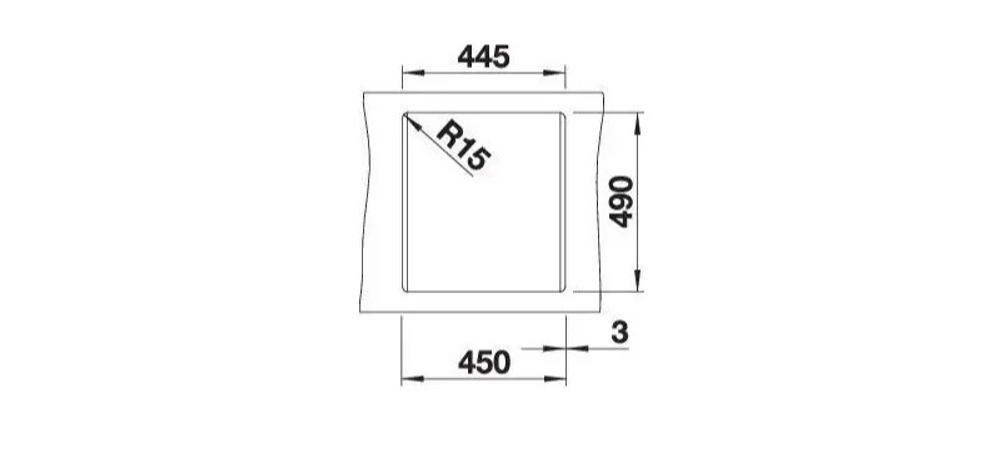 Blanco DALAGO 45 SILGRANIT PuraDur черный