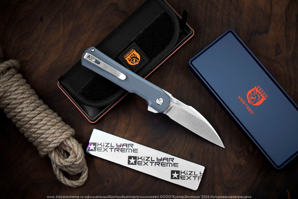Нож Vosteed Valkyrie сталь Nitro-V Satin рукоять Gray G10