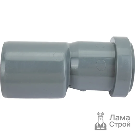 Переход ПВХ 50 × 40 эксцентрический безнапорный серый