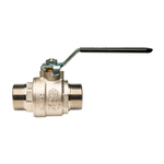 Кран шаровой полнопроходной STOUT - 1/2" (НР/НР, PN40, Tmax 150°С, ручка-рычаг черная)
