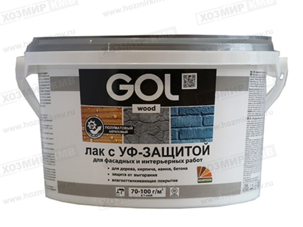 Wd.291-М-2,4 (GOLwood) Лак акриловый полуматовый с УФ защитой 2,4кг