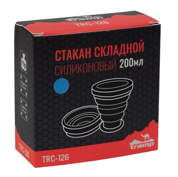 Tramp стакан силиконовый 200 мл.(аквамарин) TRC-126