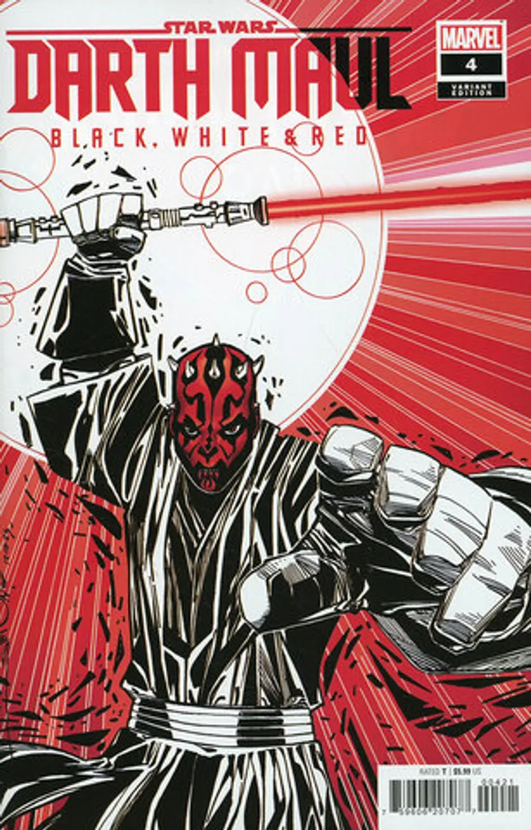 Star Wars Darth Maul Black White & Red #4 (Cover B)