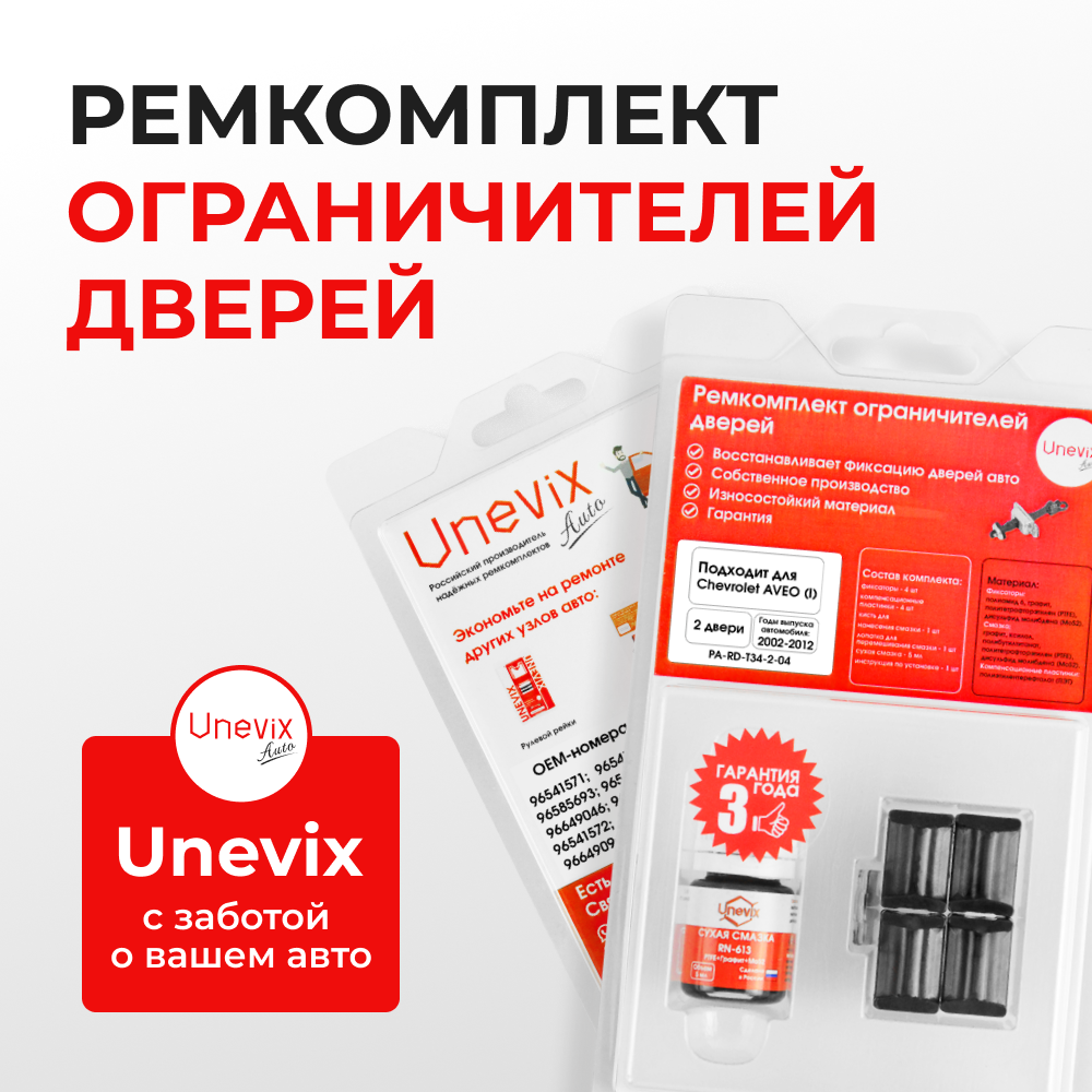 Ремкомплект ограничителей дверей Suzuki VERONA (I) RP625 (2 двери, тип 34) 2003-2006