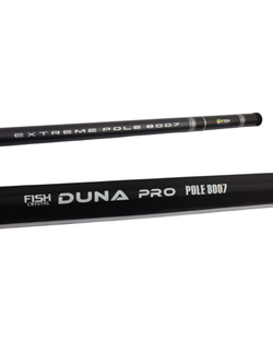 Удилище телескопическое без колец (маховое) "DUNA Pro Pole" FISH CRYSTAL , длина 8 м (тест до 28 гр) CARBON 40T