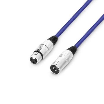 Adam Hall K3 MMF 0050 BL - кабель микрофонный, XLR (F) - XLR (M), 0.31 мм2, 0.5 м, синий