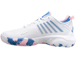 Женские теннисные кроссовки K-Swiss Hypercourt Supreme HB Women — белый/сапфировый/розовый