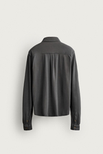 РУБАШКА REGULAR FIT ИЗ ПИКЕ С ЭФФЕКТОМ ПОТЕРТОСТИ — ZARA