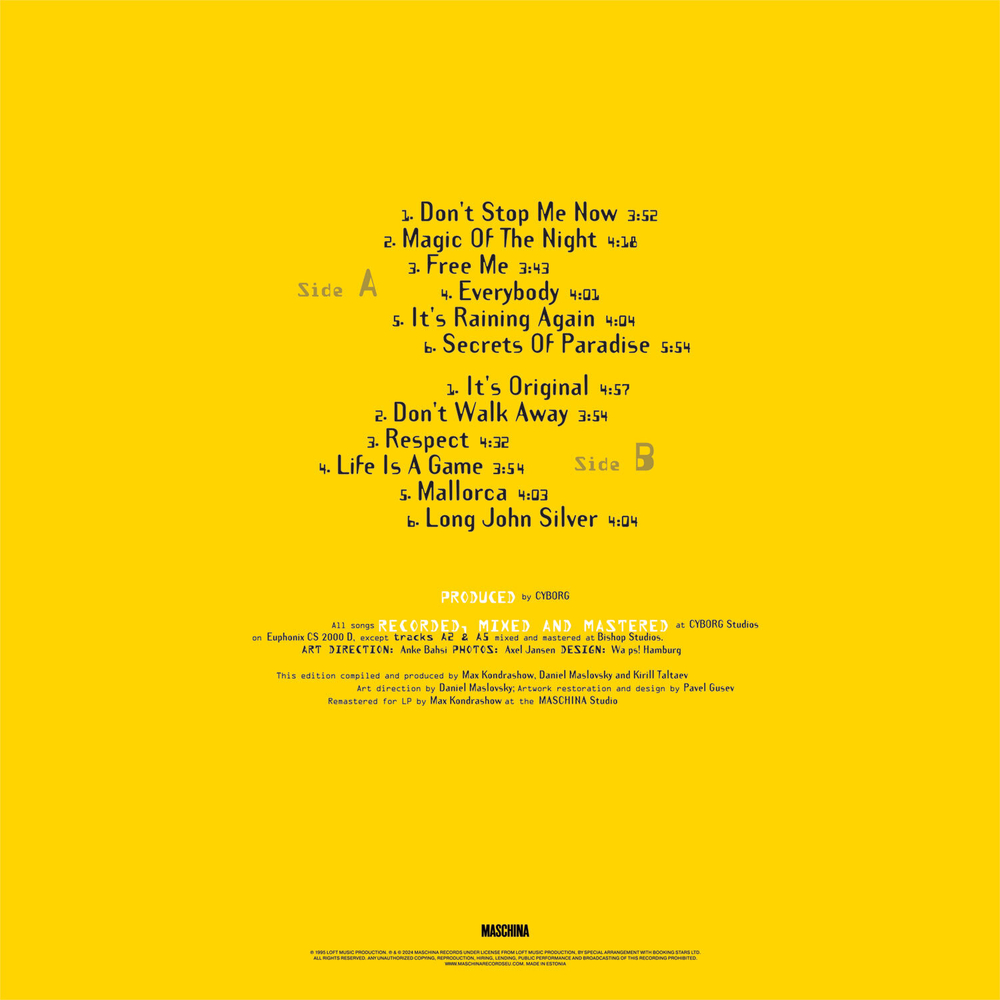 LP: Loft — «Future World» (1995/2024) [Limited Yellow Vinyl]