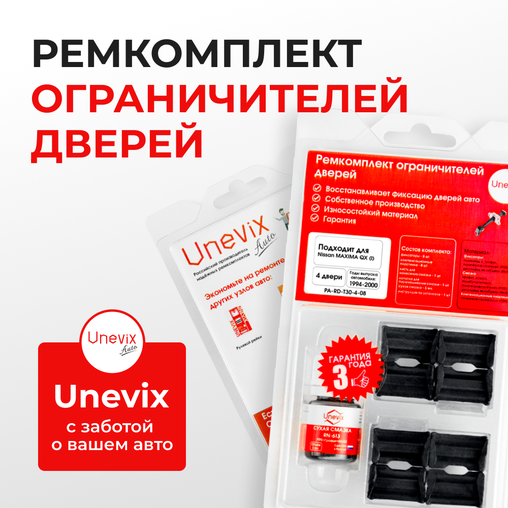 Ремкомплект ограничителей дверей Nissan MAXIMA QX (I) A32 (4 двери, тип 30) 1994-2000
