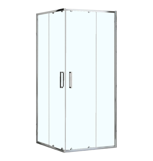 Душ ограждение Loranto NEO 100x100x190 прозрач стекло 5 мм,серебро, без поддона   822116