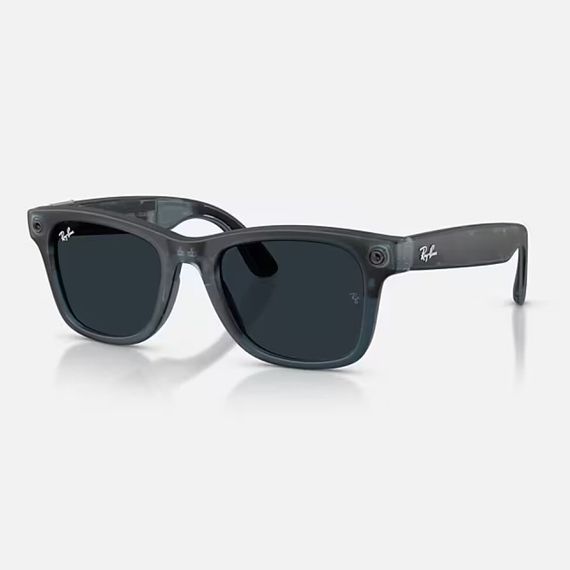 Умные очки Ray-Ban Meta Gen 3 Wayfarer Matte Transparent Ocean Blue / Clear/Grey Transitions