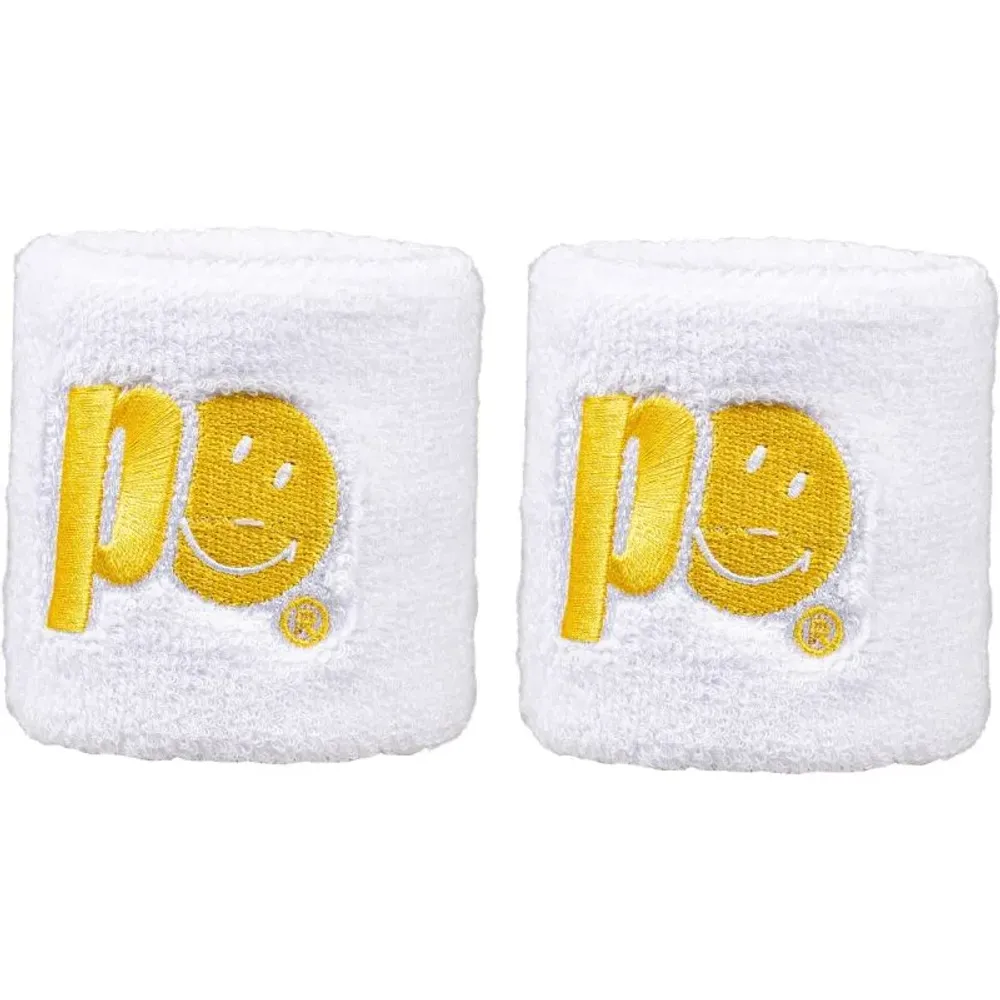 Напульсник теннисный Prince X Smiley Wristband Short 2P - white