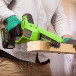 Цепная мини пила аккумуляторная Greenworks GD24CSMNX Арт. 2008707UA, 24V, 15см, бесщеточная, в комплекте АКБ 2 А·ч и ЗУ в сумке