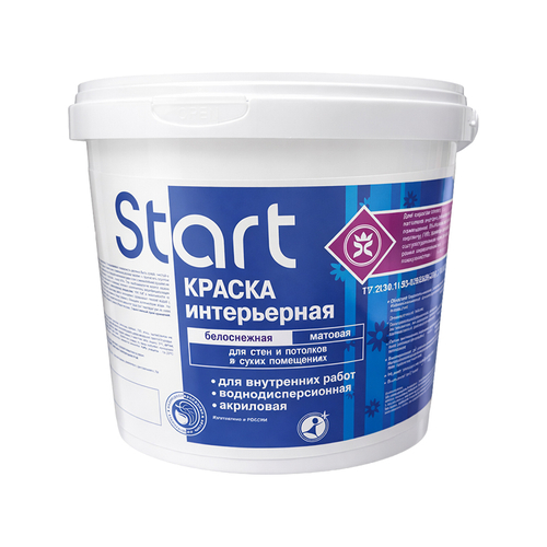 В/д  интерьерная белоснеж. START   1кг  (Сайвер)