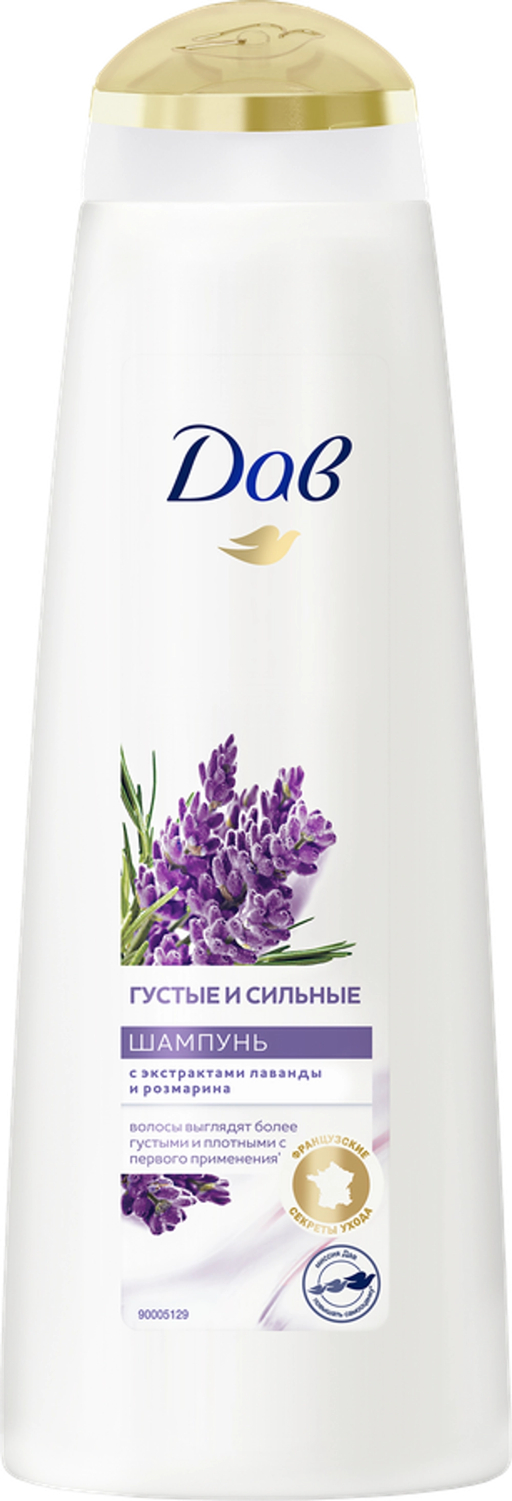 Dove Шампунь Густые и сильные с маслом лаванды 380мл