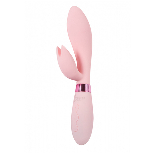 Розовый вибратор-кролик 21,5см Indeep PRO Malena Pink
