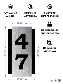 Адресная табличка 27х50см