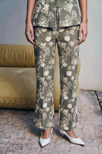 БРЮКИ FLARE ИЗ ЖАККАРДА — ZARA