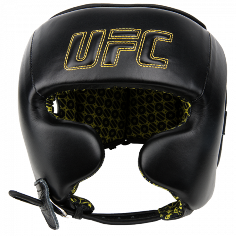 UFC Шлем с защитой щек на шнуровке черный - L\XL