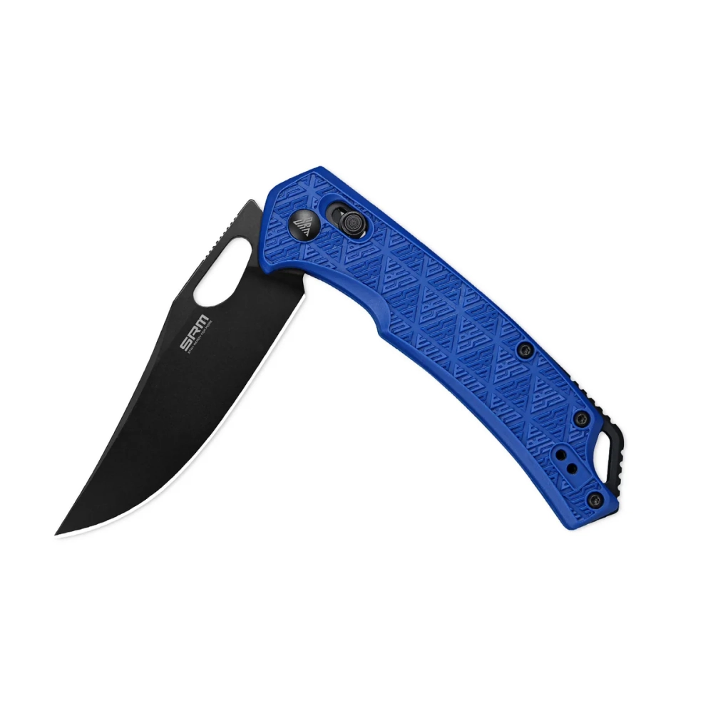 Нож складной SRM 9201-PL Retriever Black (8Cr13MoV, Blue FRN)