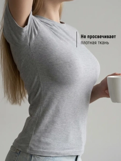 Футболка скимс женская серая