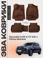 Автомобильные коврики ЭВА с бортами для Hyundai ix35 II (17-23г.) China Market