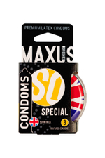 Презервативы Maxus Special точечно-ребристые в пластиковом кейсе 3 шт