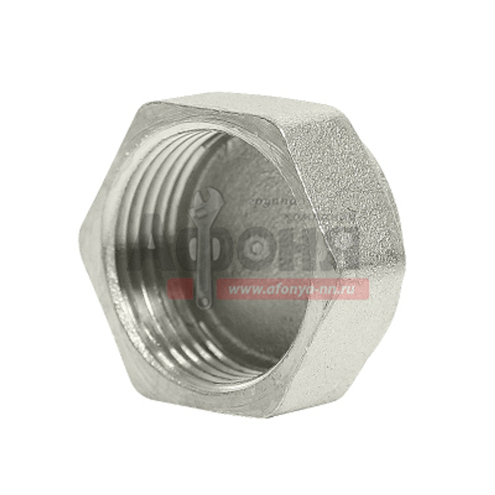 Заглушка 3/4'' вн с контр отв VRT® никель