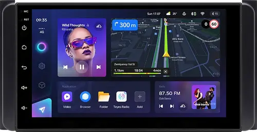 Магнитола для Toyota 200х100мм - Teyes CC3L дисплей 7" IPS на Android 10, CarPlay, 4G SIM-слот