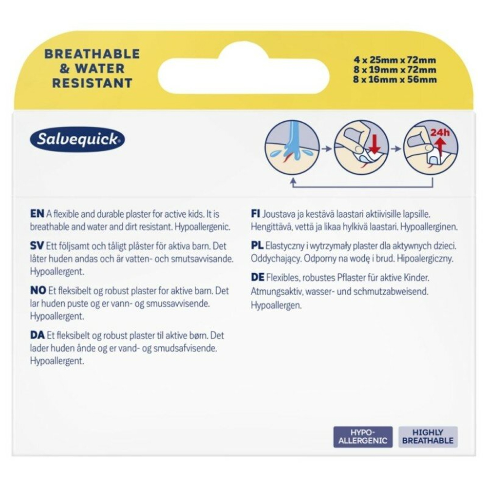 Набор детских пластырей Salvequick Муми-микс, 20 шт. (из Финляндии)