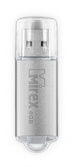 Флешка USB Flash 4GB Mirex Unit Серебро